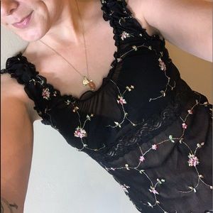 Sheer Floral tank